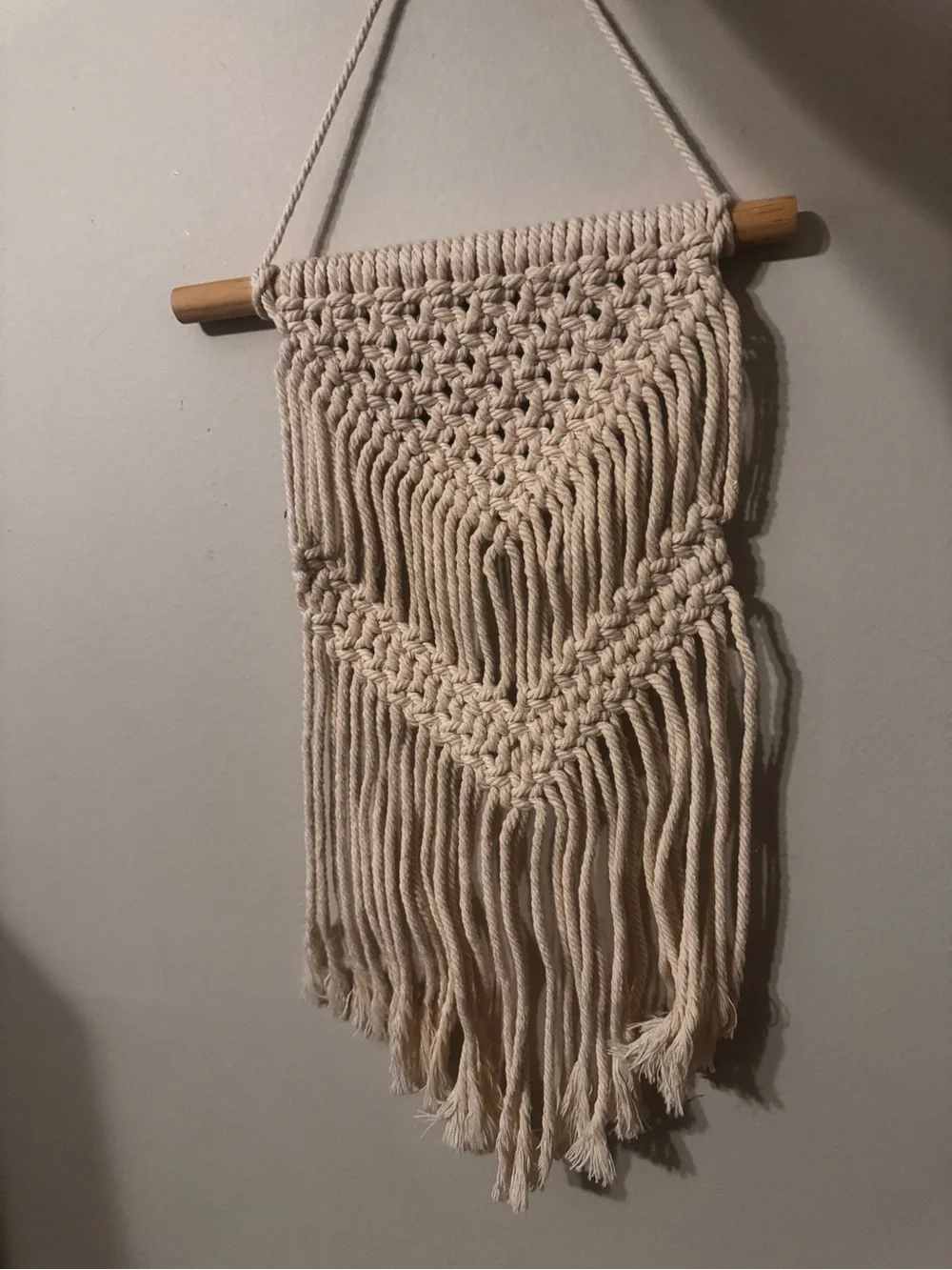 Handmade Macramé Wall Hanging - Natural Cream
